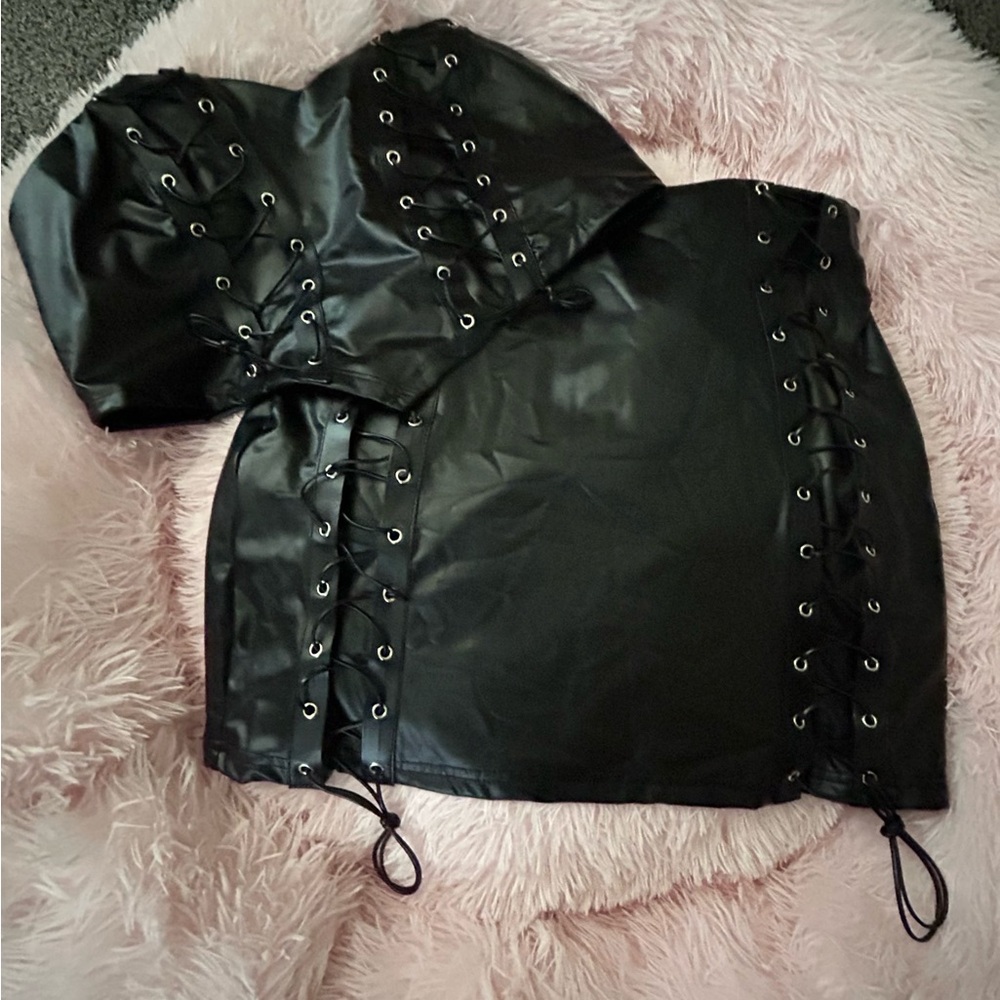 NWT—Women’s Sexy Black 2 Piece Outfit—Size Medium